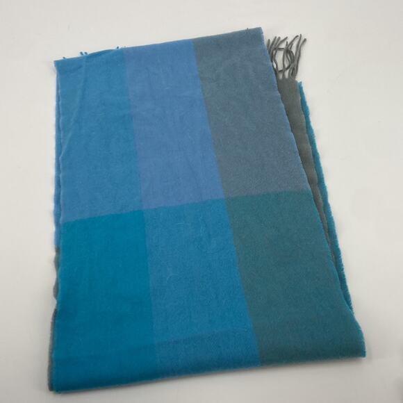Erdenet cashmere blue scarf - Picture 5 of 6